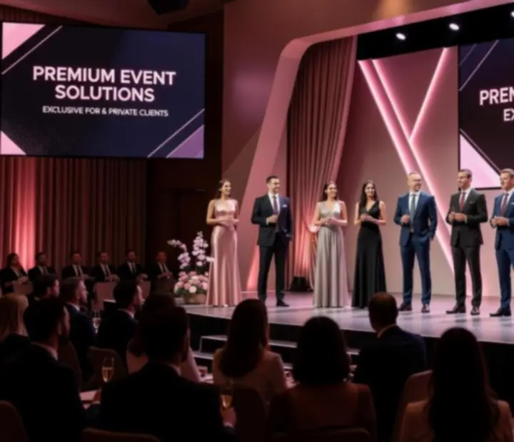 Tým eventové agentury Plzenio během stylové večerní akce