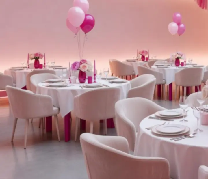 Elegantní interiér připravený na společenský event