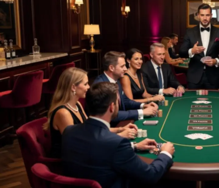 Firemní pokerový večer jako společenská zábava u designových stolů